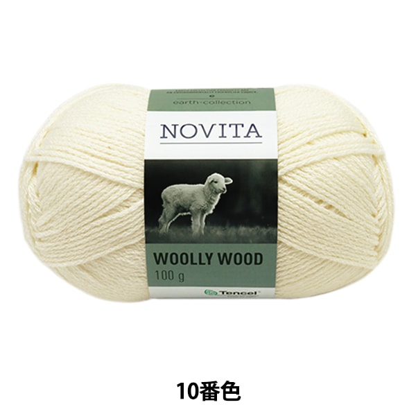 가을과 겨울털실 "Woolly Wood 010 컬러 흰색"Novita Novita