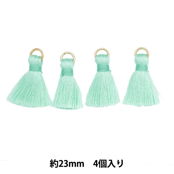Handicraft parts "Mini Tassel 4 Turquoise TMT-5"