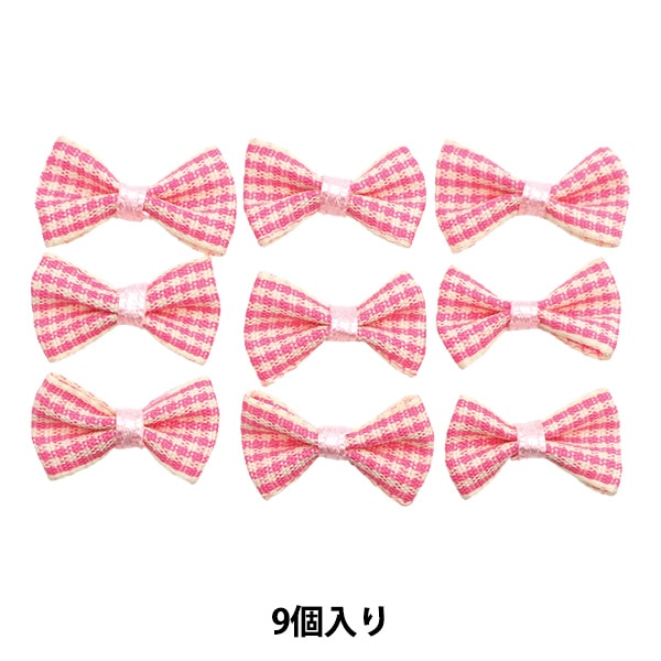 手芸パーツ 『ミニリボンパーツ チェック ピンク YRP-13』 寺井 – Yuzawaya