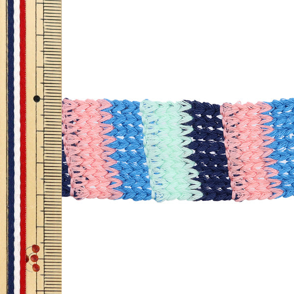 Craft лента "вязаная лента, ширина 3 см x длина 1,3 м KT130-1" KIYOHARA