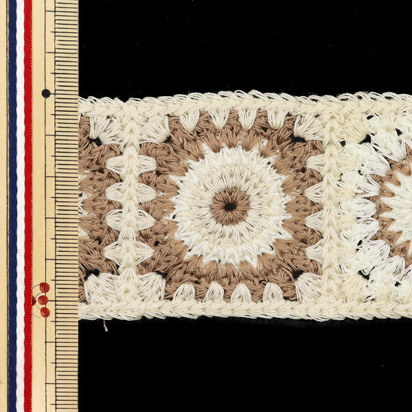 Craft лента "вязаная лента, ширина 5,5 см x длина 1,3 м KT130-5" KIYOHARA