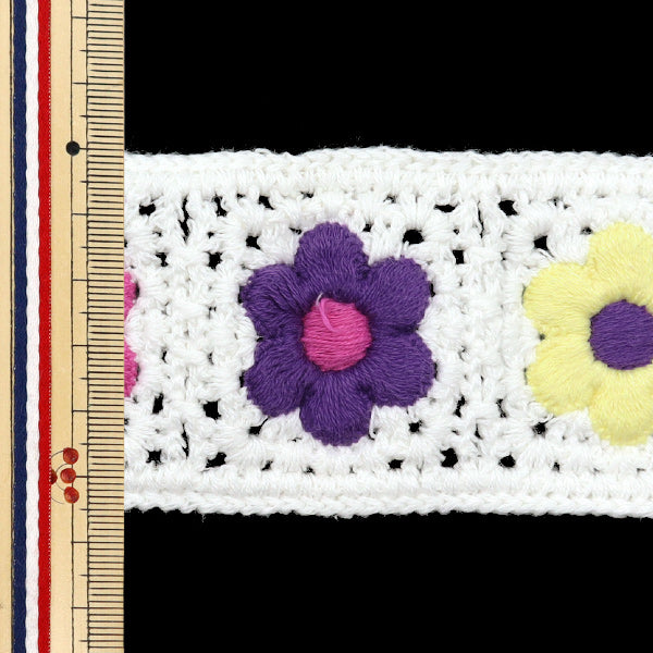 Craft лента "вязаная лента, ширина 5,5 см x длина 1,3 м KT130-7" KIYOHARA