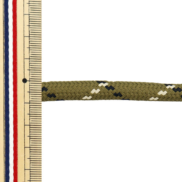 Kordel "Stilvolles Kabel ca. 9mm x 1,6 m Khaki HMC-01" KIYOHARA