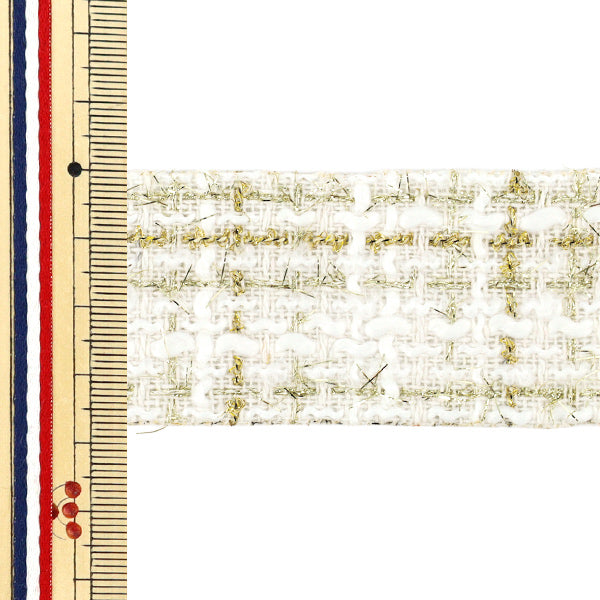 Handicraft tape "TweedTape 2025 Approx. 38mm wide x 2m long White YRC2519-38"
