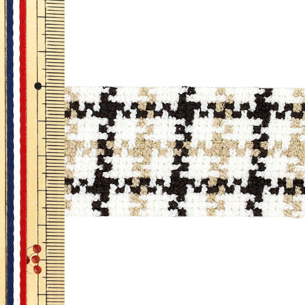 手芸テープ 『ツイードテープ 2025 約幅38mm×長さ2m ベージュ YRC2520-38』