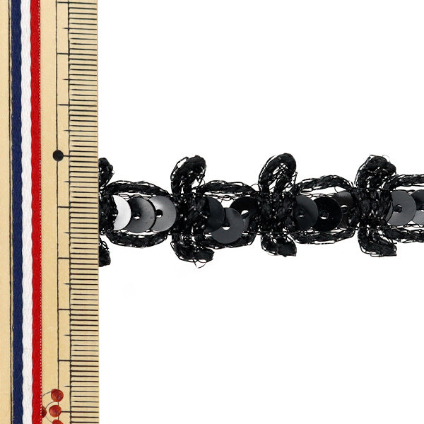 【数量5から】 手芸ブレード 『ラメブレード ブラック 9019』