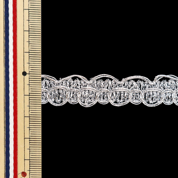 【数量5から】 手芸ブレード 『ラメブレード シルバー 11025』