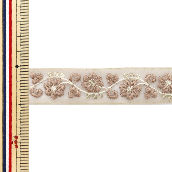 【数量5から】 手芸ブレード 『2024 インド刺繍ブレード ピンク×ピンク 808T』