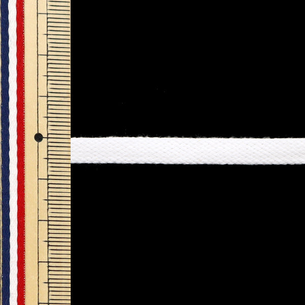 【数量5から】 手芸ひも 『コットン フリーコード 石目 太 001番色』