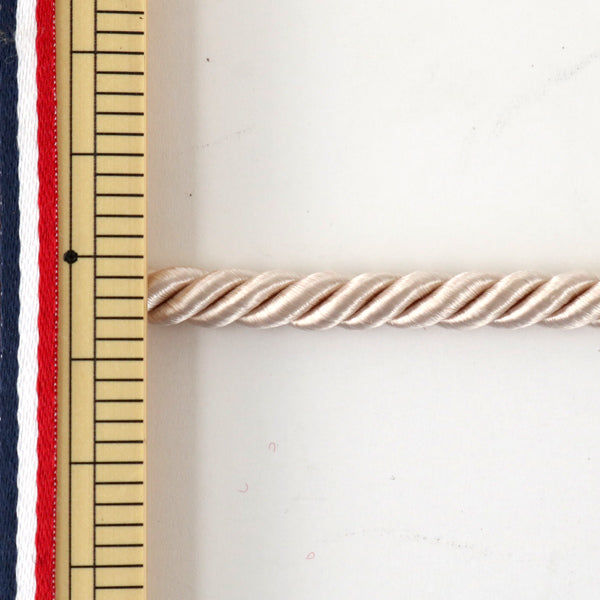 【数量5から】 手芸ひも 『ツイストコード アイボリー B KY-7-B3』