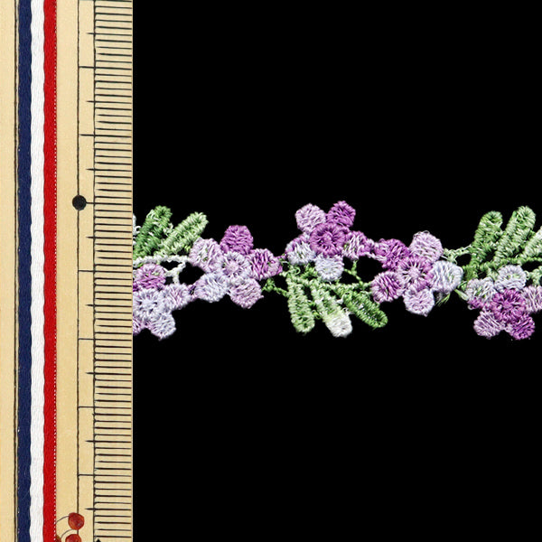 【数量5から】 手芸ブレード 『レースブレード パープル ISY-6-24-84』