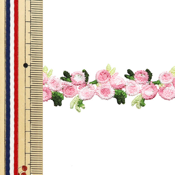 【数量5から】 手芸ブレード 『レースブレード ピンク ISY-6-24-73』