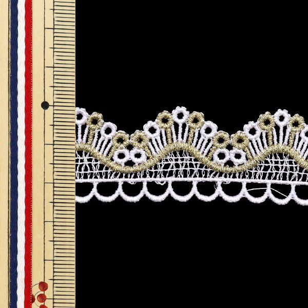 【数量5から】 手芸ブレード 『レースブレード ホワイト ISY-6-24-113』