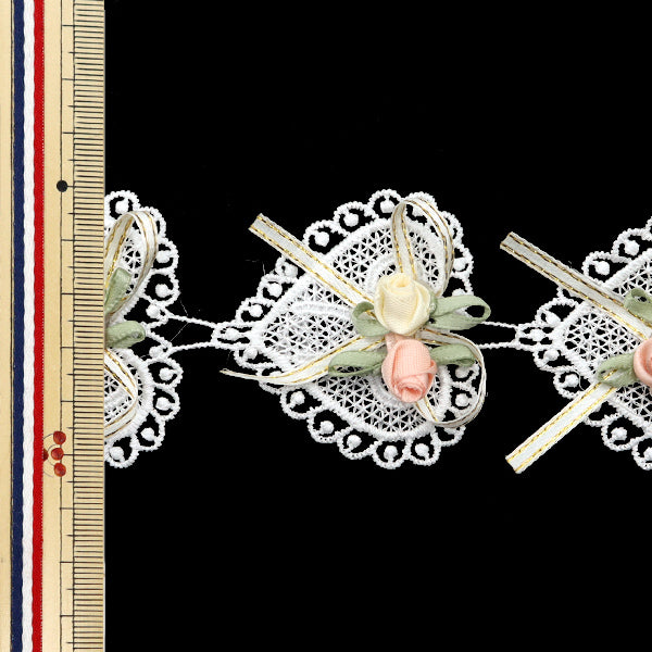 【数量5から】 手芸ブレード 『レースブレード ピンク ISY-6-24-121』