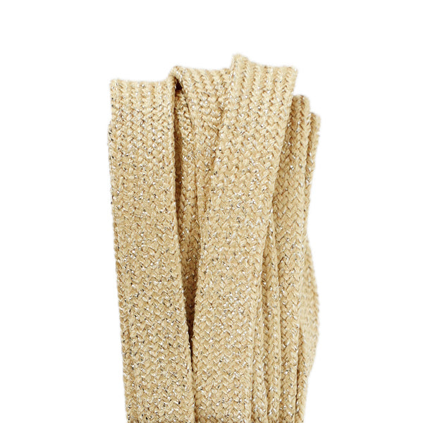 수공예 끈 "반짝이 플랫 코드, 색상 12, 약 8mm 너비의 x 2m sic-3097"