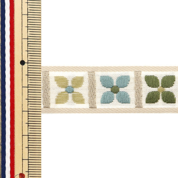 【数量5から】 手芸ブレード 『チロルテープ 5227Y 幅約2cm 4番色』 MOKUBA 木馬