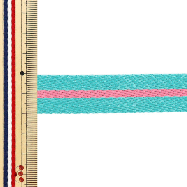 【数量5から】 手芸テープ 『パステルストライプテープ 幅約20mm 4番色 K252T-YAN1』