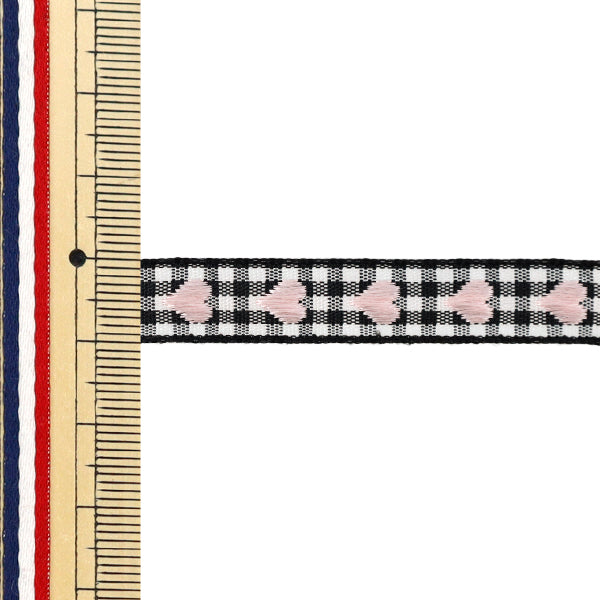 【数量5から】 手芸テープ 『ハートチロリアンテープ 幅約10mm 3番色 K252T-YAN3』