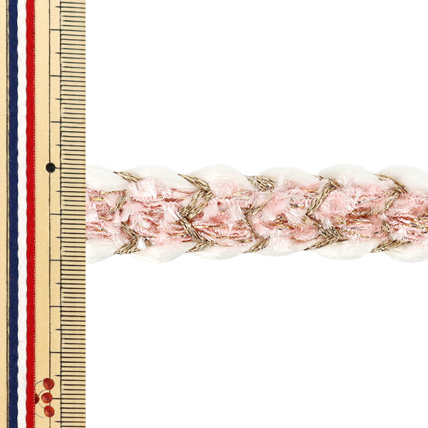 【数量5から】 手芸ブレード 『ラメ編みブレード 約20mm幅 2番色 K252T-STD2』