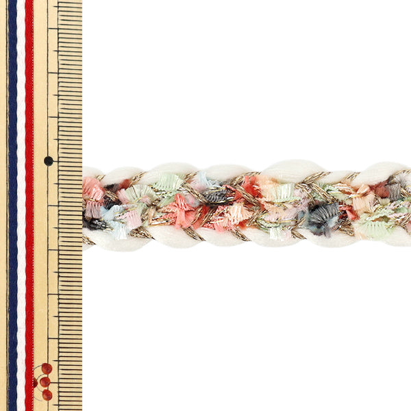 【数量5から】 手芸ブレード 『ラメ編みブレード 約20mm幅 3番色 K252T-STD2』