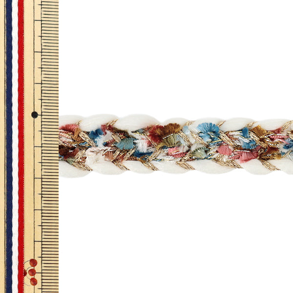 【数量5から】 手芸ブレード 『ラメ編みブレード 約20mm幅 4番色 K252T-STD2』