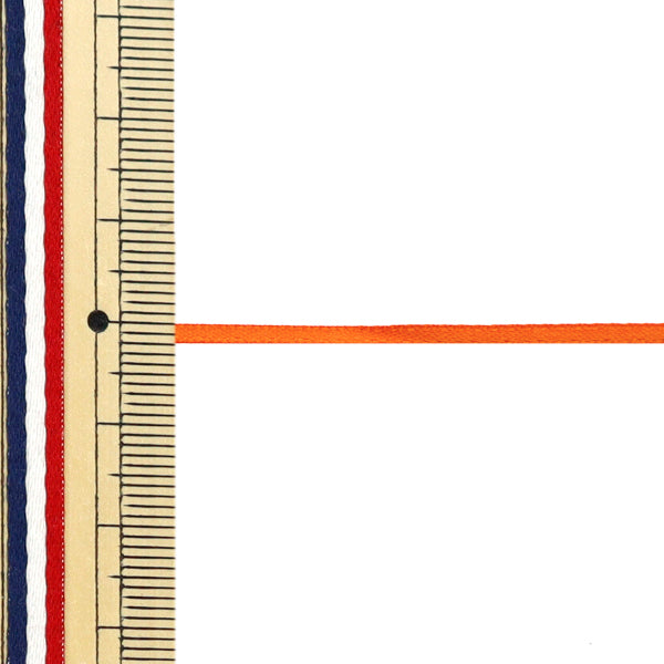 Cinta "1 satén de doble lado anti -ventiladoCinta Aproximadamente 2 mm de ancho x aproximadamente 10 m volumen naranja "