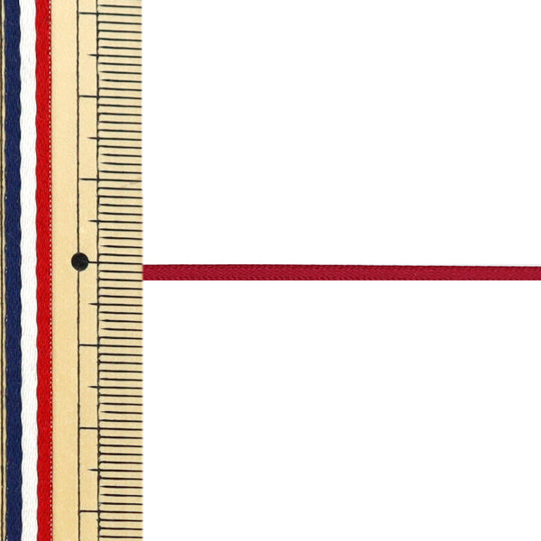 Cinta "1 satén de doble lado anti -ventiladoCinta Aproximadamente 2 mm de ancho x aproximadamente 10 m de tipo rojo "