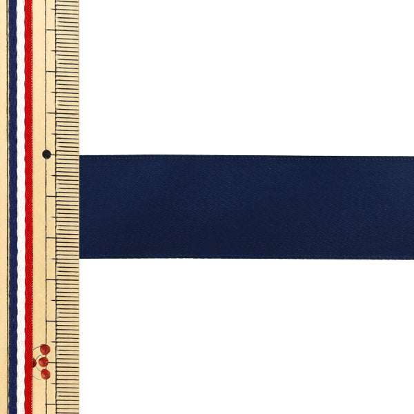 Ribbon "1-seat SatinRibbon Approx. 25mm wide x approximately 3m rolls, dark blue