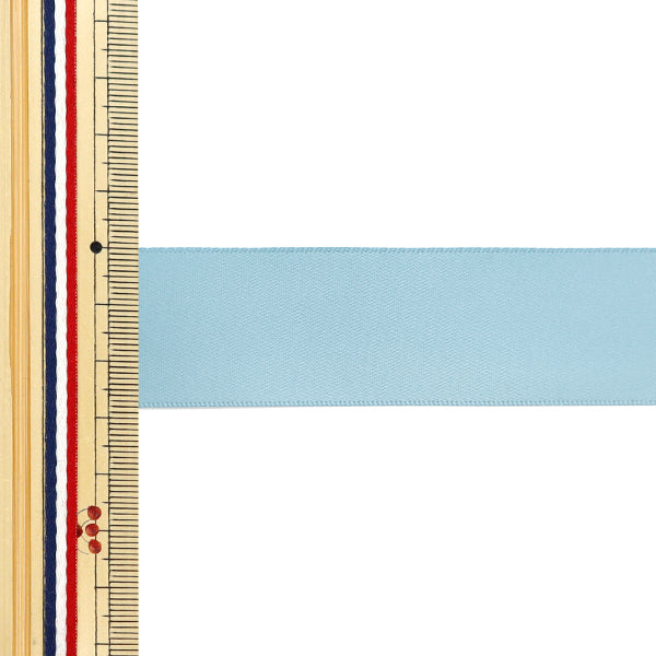 絲帶 "1個反薩爾雙面緞面絲帶 28毫米寬x約3m藍色”