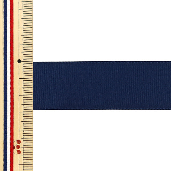 Ribbon "1-seat SatinRibbon Approx. 28mm wide x approximately 3m rolls, dark blue