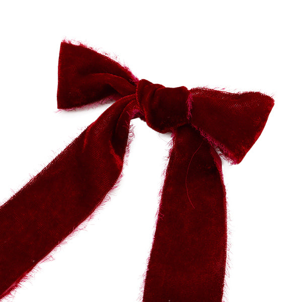 【数量5から】 リボン 『ベルベットフリンジリボン 幅約3.8cm 510番色』 AOYAMARIBBON 青山リボン