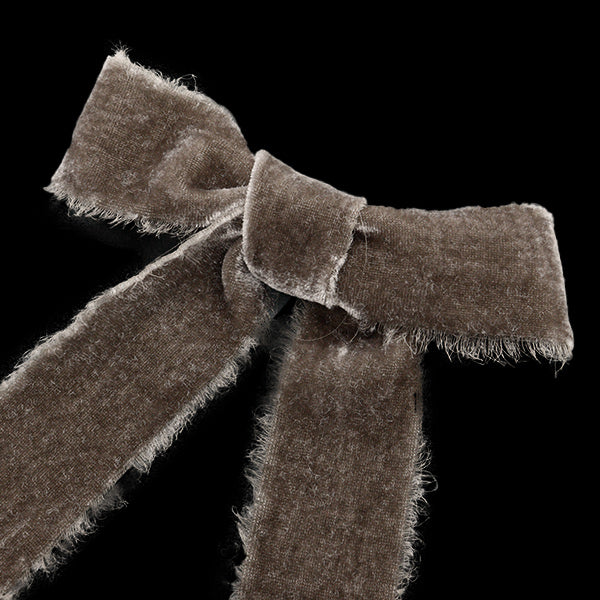 【数量5から】 リボン 『ベルベットフリンジリボン 幅約3.8cm 850番色』 AOYAMARIBBON 青山リボン