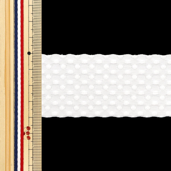 【数量5から】 リボン 『ポップワッフル 幅約4cm 1番色』 AOYAMARIBBON 青山リボン