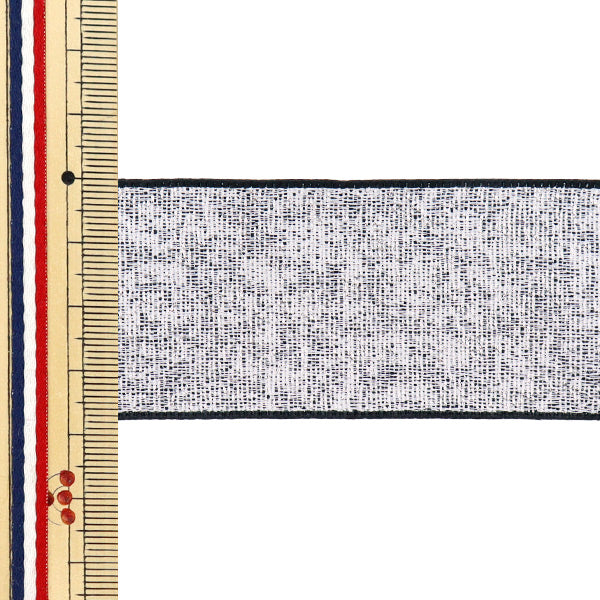 리본 "금속성리본 대략 38mm 너비의 x 2m 길이 검은 실버 YRC2503-38"