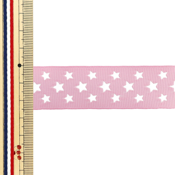 Nastro "Grosgrain"Nastro Star ca. 25 mm di larghezza x 2 m rosa lunghe YRC2510-25"