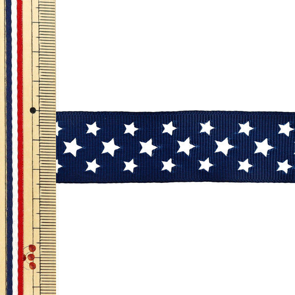 Nastro "Grosgrain"Nastro Star ca. 25 mm di larghezza x 2 m blu navy yrc2510-25"