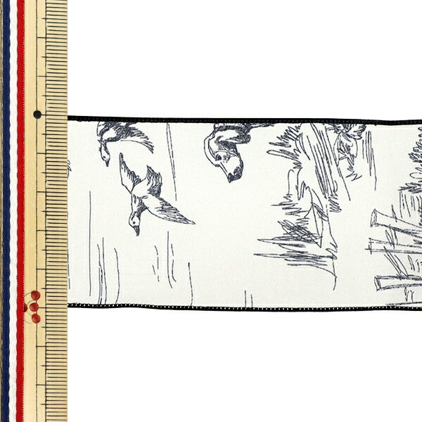 리본 "인쇄"리본 화장실 Joui 2025 약. 폭 2m 길이 50mm 남색 YRC2522-50"