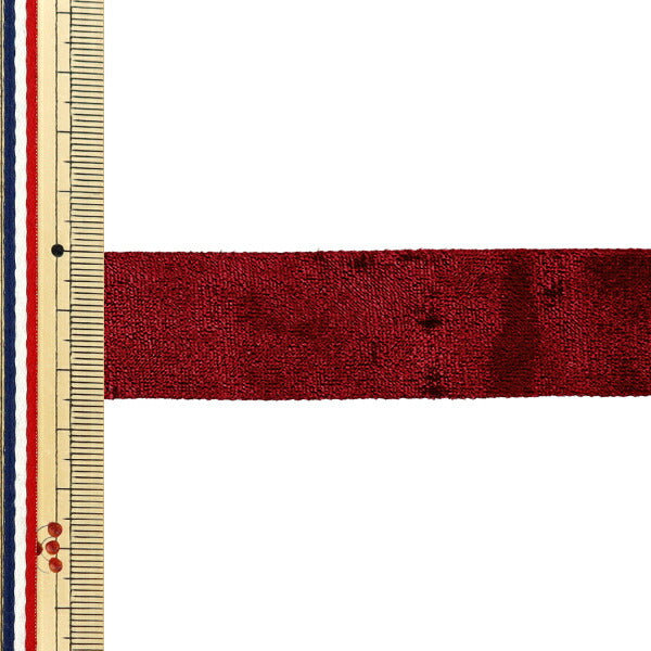 الشريط "Velor"الشريط 2025 تقريبا. 25 ملم عريض × 2M نبيذ طويل yrc2544-25"