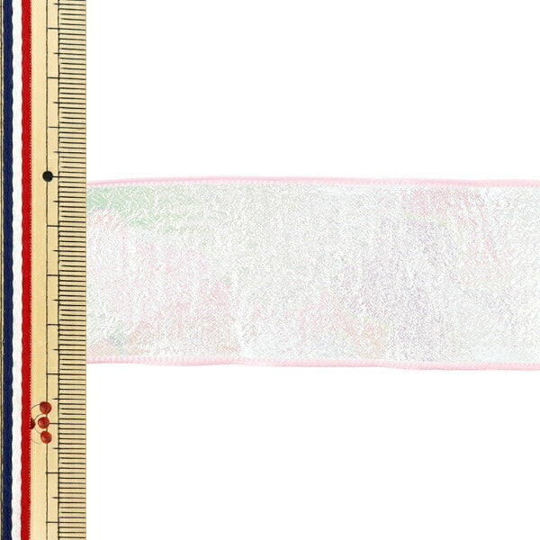 Ruban "Aurore"Ruban 2025 Env. 38 mm de large x 2 m de long rose yrc2534-38"