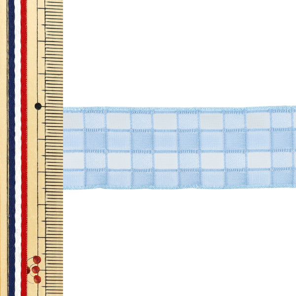 Farbband „Plattierte SpitzeFarbband 2025 Ungefähr Breite 25 mm x Länge 2 m Blau YRC2553-25"