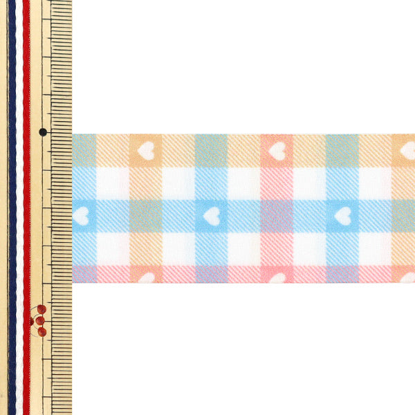 絲帶 “多彩检查”絲帶 2025约宽40mm×长2m 4号色YRC2554-40"