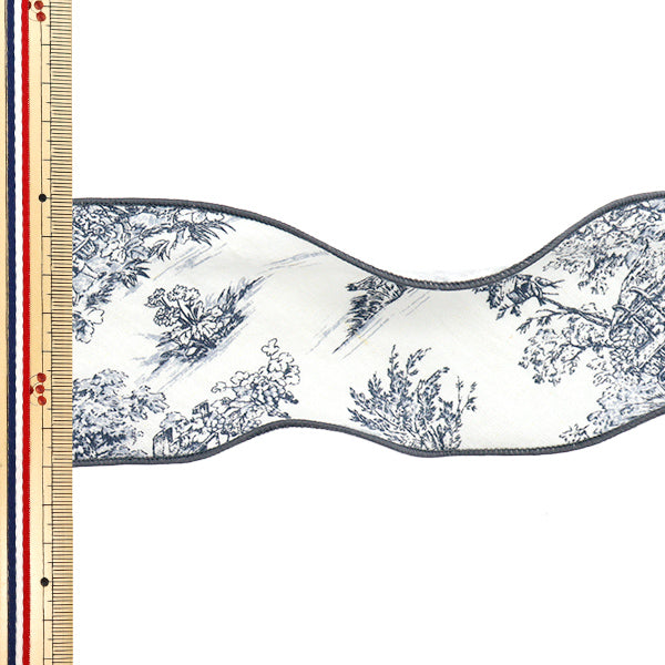 【数量5から】 リボン 『風景プリントリボン 約7cm 1番色 K251T-TPY16』
