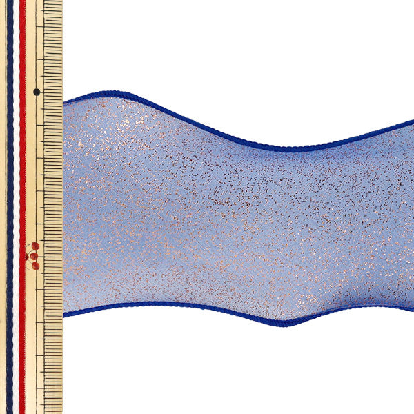 【数量5から】 リボン 『ラメオーガンジーリボン 幅約70mm 4番色 K252T-TPY5』