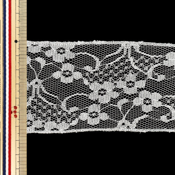 【数量5から】 リボン 『メタリック縁取りメッシュリボン 約65mm幅 1番色 K252T-TPY1』