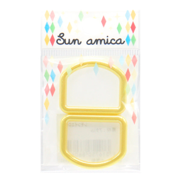 수예부품 "Aurora D-Ring 약 25mm 레몬 옐로우 SOD-01"