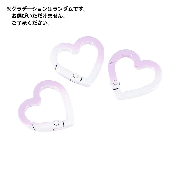 Bastelzubehör „Zubehör Karabiner Abstufung Herz lila ACY7-PP"