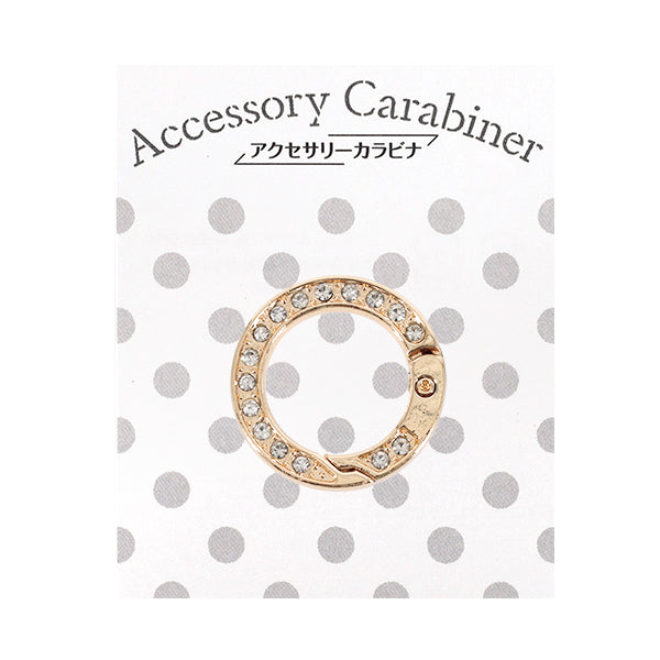 Bastelbedarf „Zubehör Karabiner Strassring ca. 25 x 25 mm Gold ACY9-GL"