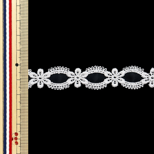 【数量5から】 ケミカルレース 『ケミカルリボンレース 約1.5cm幅 ブラック FR2405』