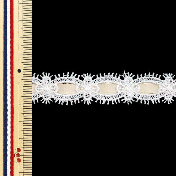 【数量5から】 ケミカルレース 『ケミカルリボンレース 約2cm幅 アイボリー FR2406』