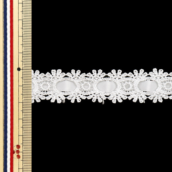 【数量5から】 ケミカルレース 『ケミカルリボンレース 約2cm幅 ホワイト FR2407』